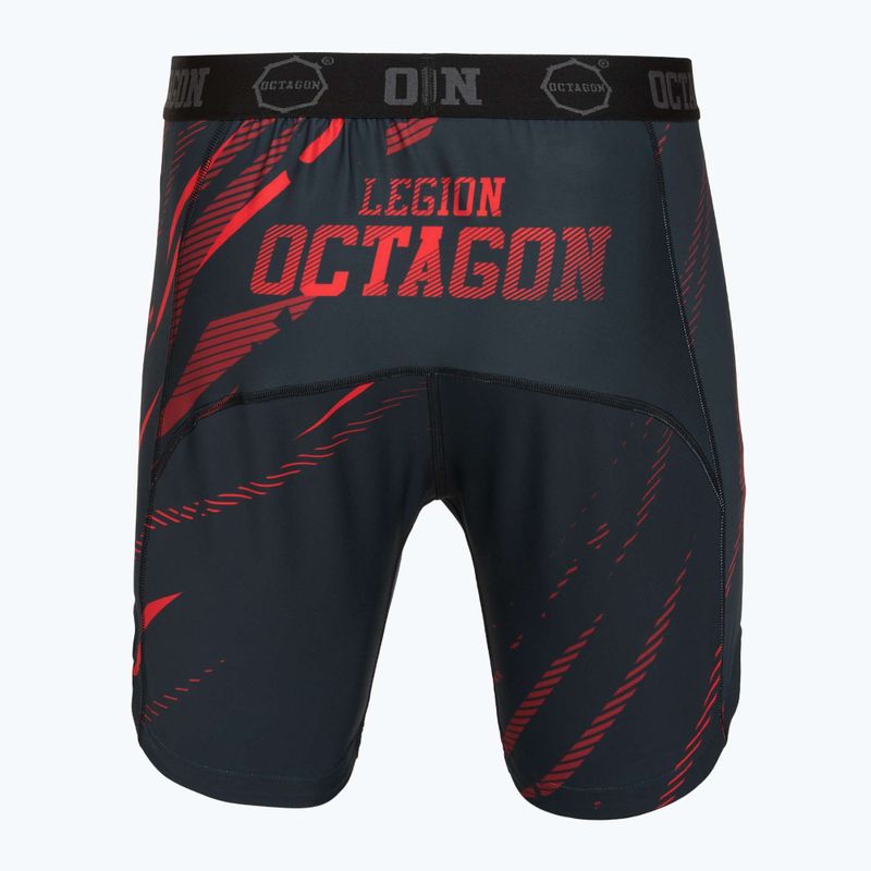 Vyriški treniruočių šortai Octagon Legion Escape black/red 2