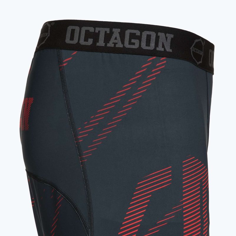 Vyriški treniruočių šortai Octagon Legion Escape black/red 4