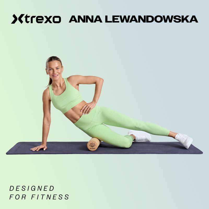 Masažo kamuolys XTREXO TRX-MSB008 8 cm juodas/mėlynas 2