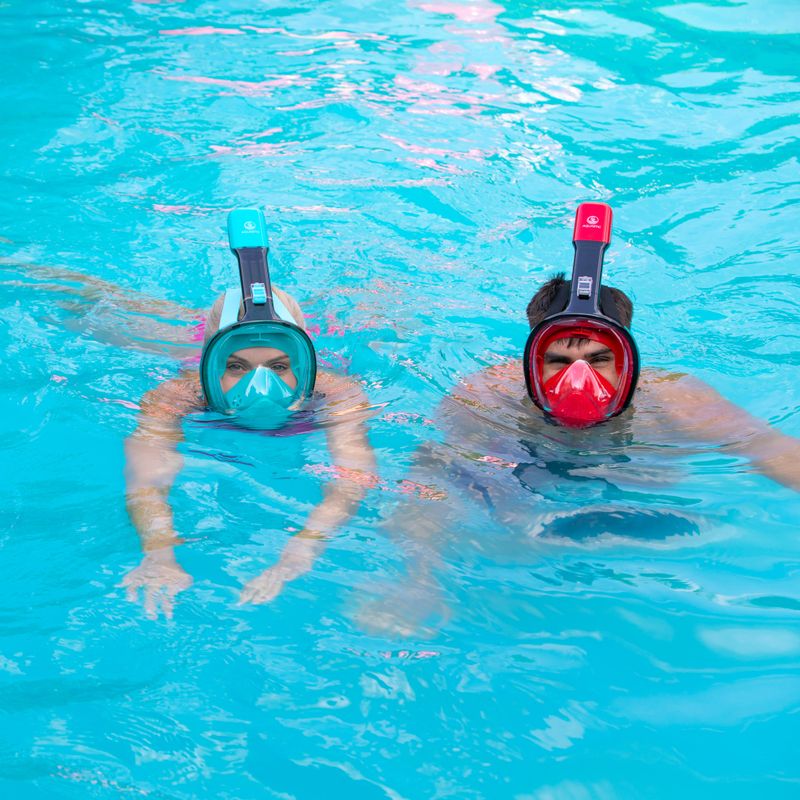 Viso veido kaukė nardymui AQUASTIC SMA-01SN mėlyna 5