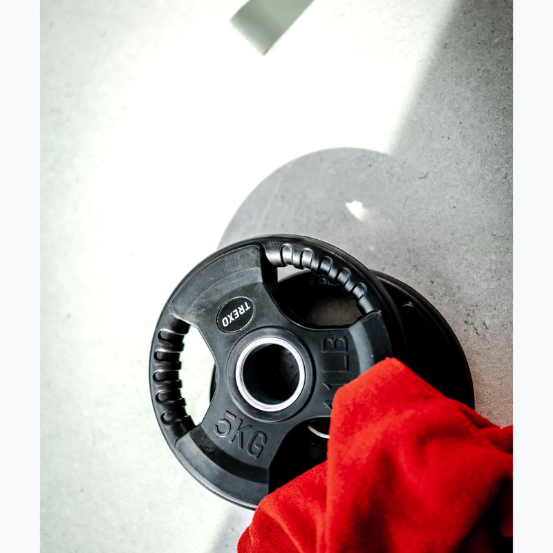 XTREXO juodas gumuotas ketus svoris RW5 5 kg 5