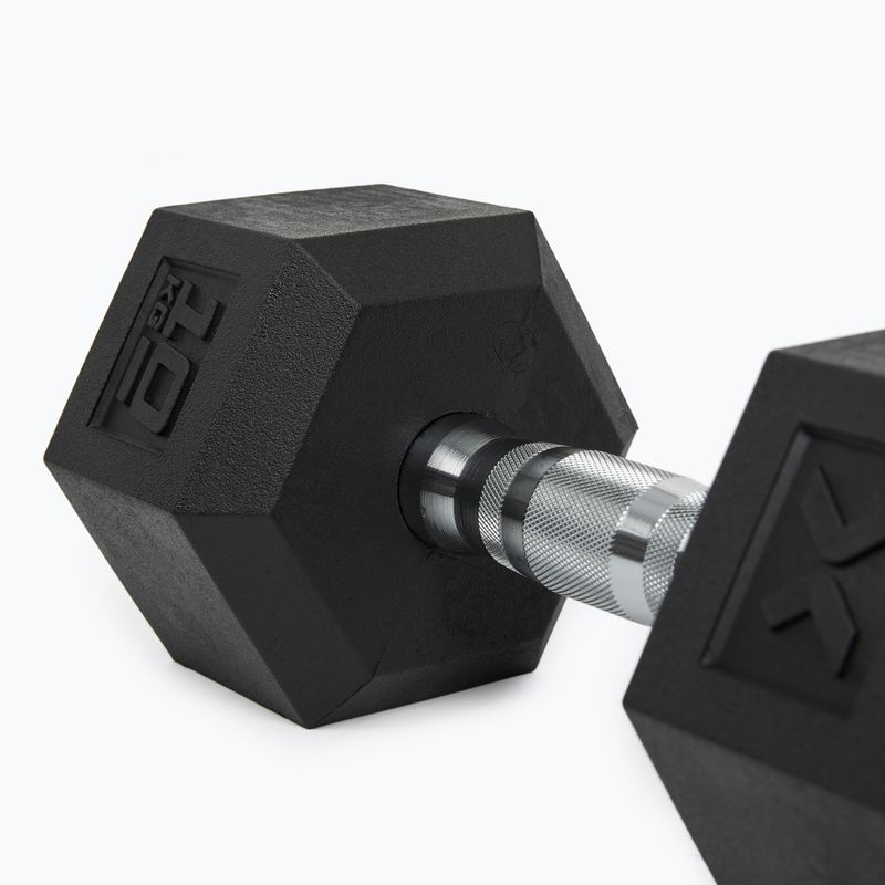 XTREXO Hex HXD100 gumuoti hanteliai 10 kg 8