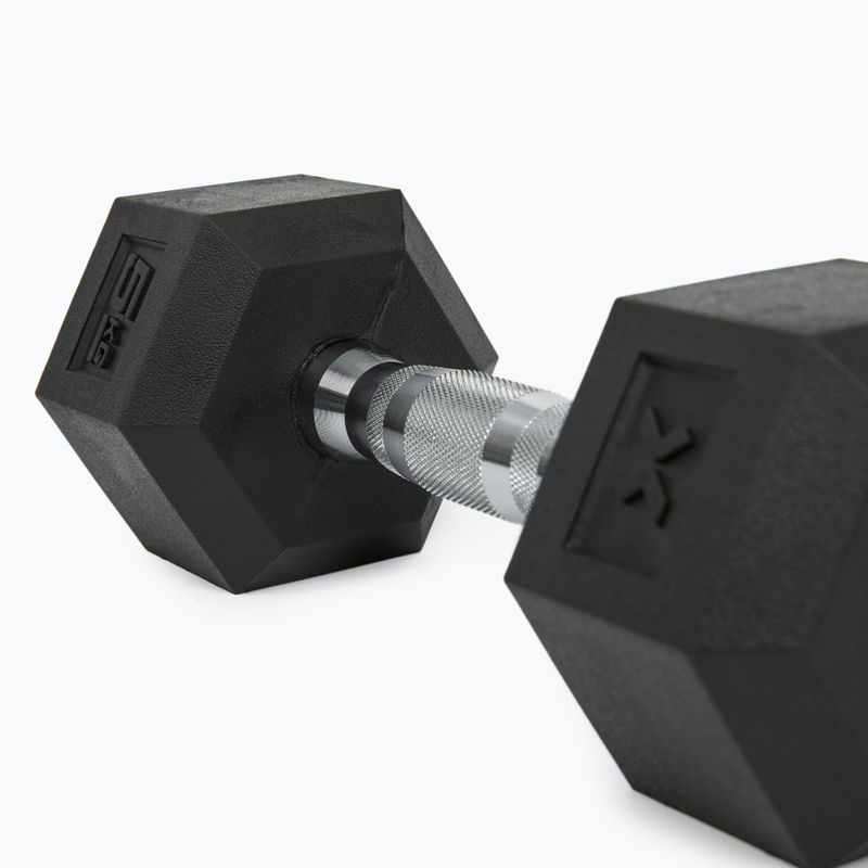 XTREXO Hex HXD50 5 kg gumuoti hanteliai 8