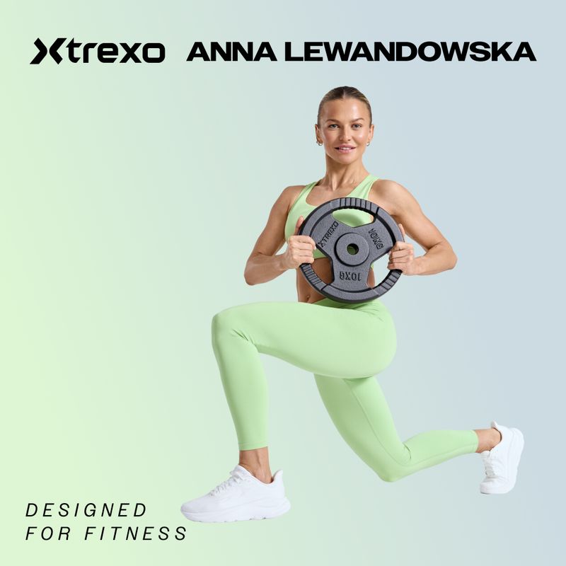 XTREXO juodos spalvos gumuoto ketaus svoris RW20 20 kg 2
