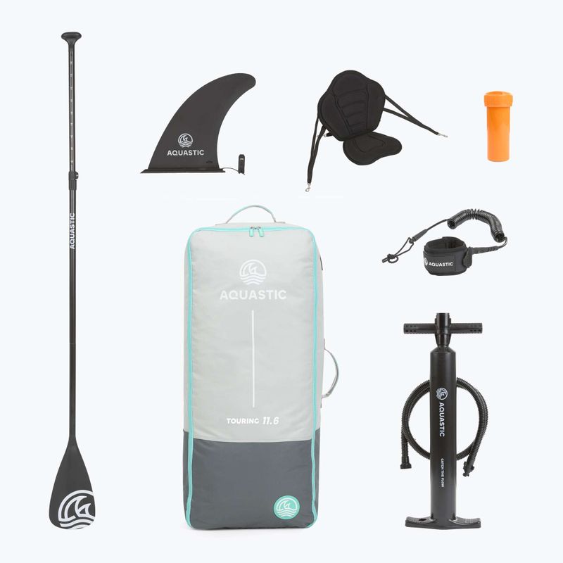 Rinkinys lenta SUP pripučiama AQUASTIC Touring 11'6" mėlyna 9