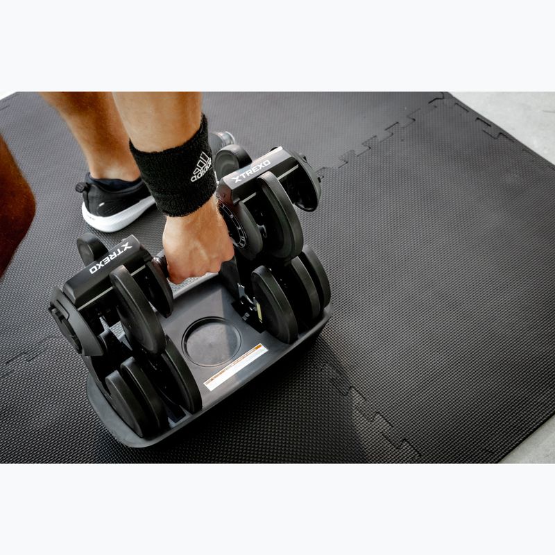 Reguliuojamas hantelis XTREXO TXO-B4W003 18 kg juodas 6