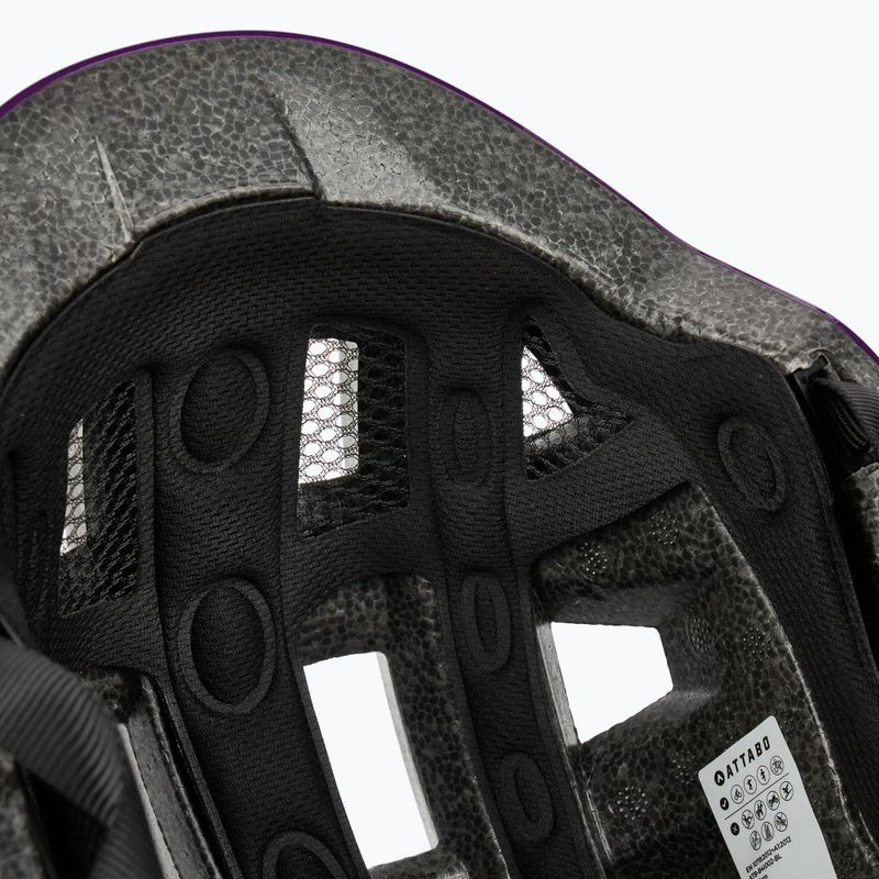 Vaikiškas dviračių šalmas ATTABO K200 violetinis 7