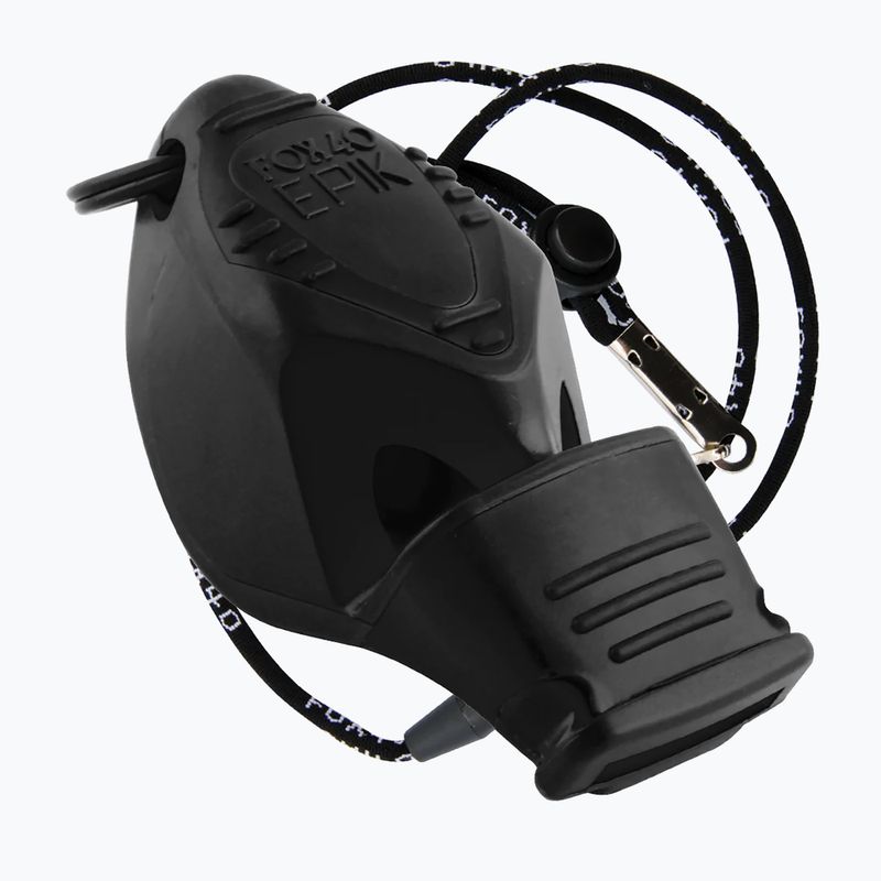 Švilpukas su styga Fox 40 Epik CMG juodas 8803