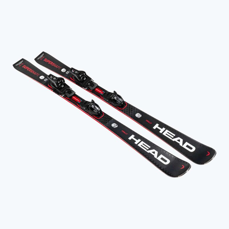 Kalnų slidės HEAD Supershape e-Rally SW BB-PR + PRD 12 GW black/red 2