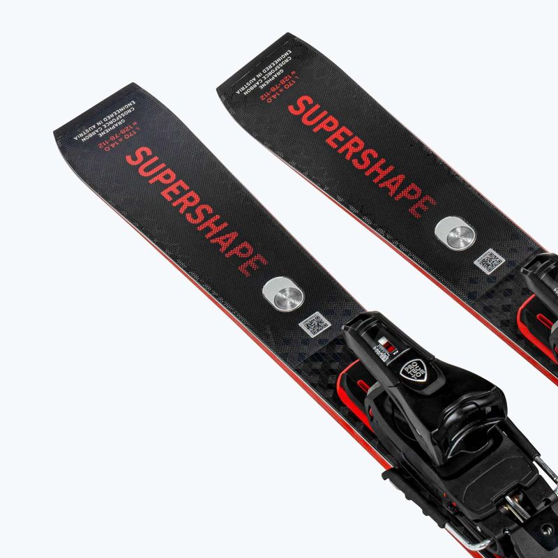 Kalnų slidės HEAD Supershape e-Rally SW BB-PR + PRD 12 GW black/red 4
