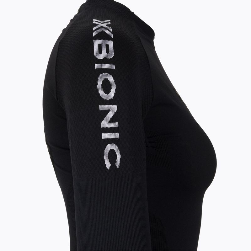 Moteriški termoaktyvūs marškinėliai X-Bionic Invent 4.0 Run Speed juoda/anglies spalva 5