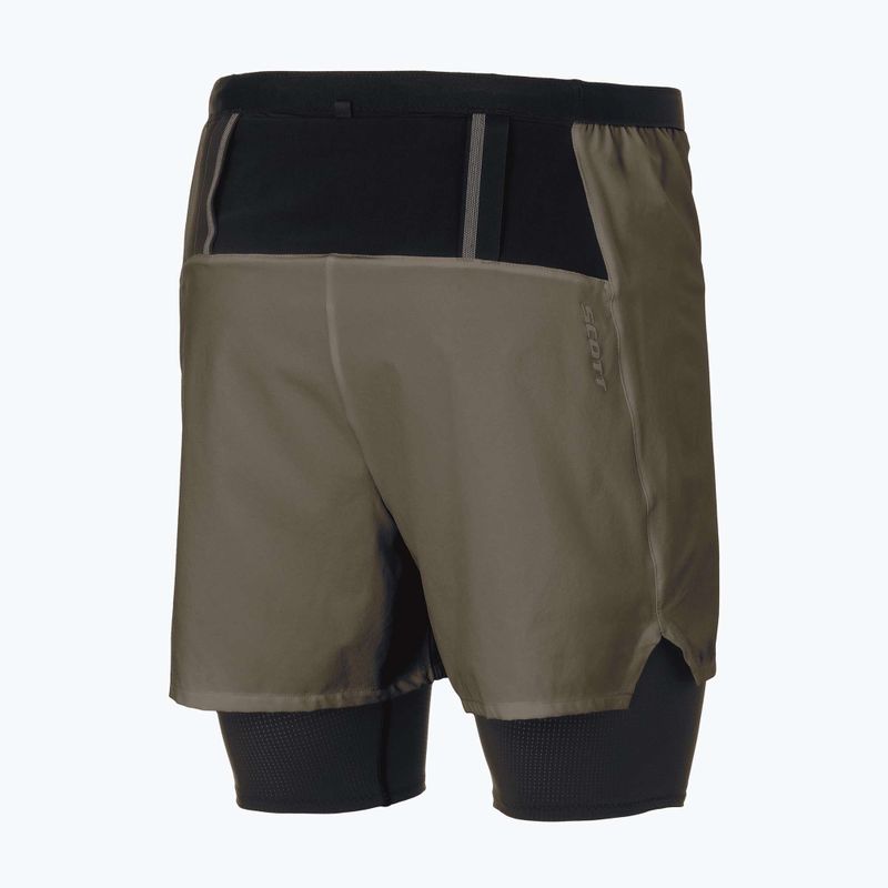 Vyriški bėgimo šortai SCOTT Hybrid Endurance Tech wood grey/black 2