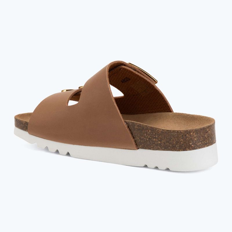 Moteriškos šlepetės Scholl Montery 2 Straps Ad Med cognac 3