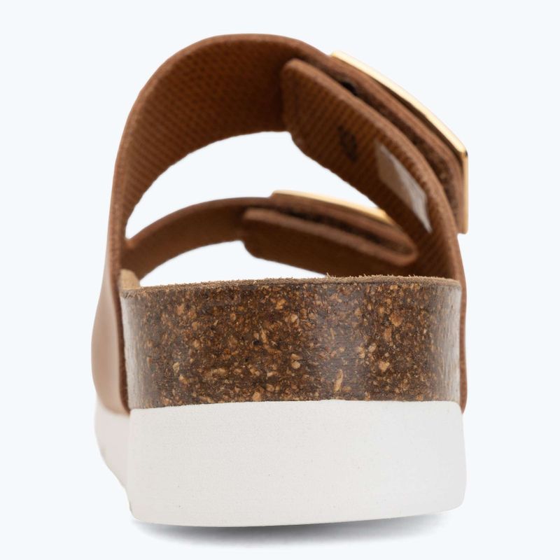 Moteriškos šlepetės Scholl Montery 2 Straps Ad Med cognac 6
