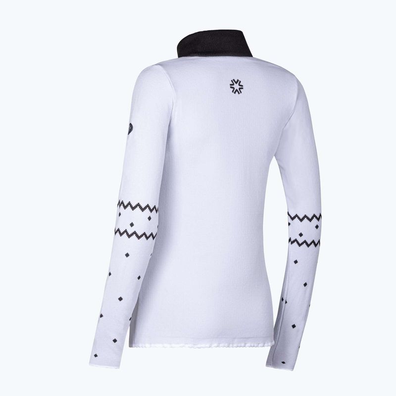 Moteriškas termoaktyvus džemperis Newland Groenlandia Half Zip white/black 6