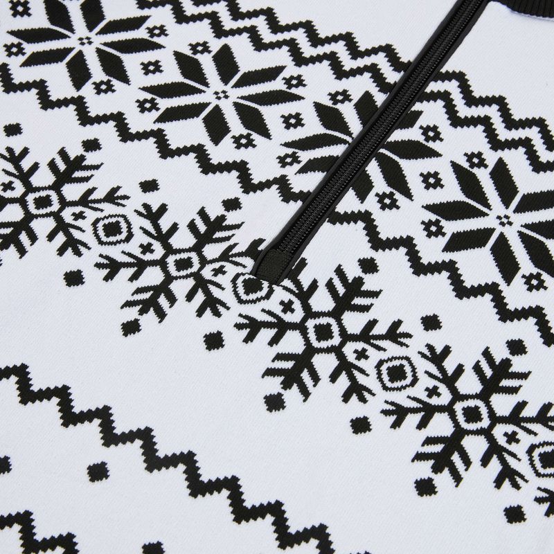 Moteriškas termoaktyvus džemperis Newland Groenlandia Half Zip white/black 3