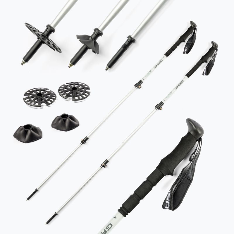 GABEL Mont Blanc Tour Ice trekingo lazdos baltos spalvos 7008445200000 7