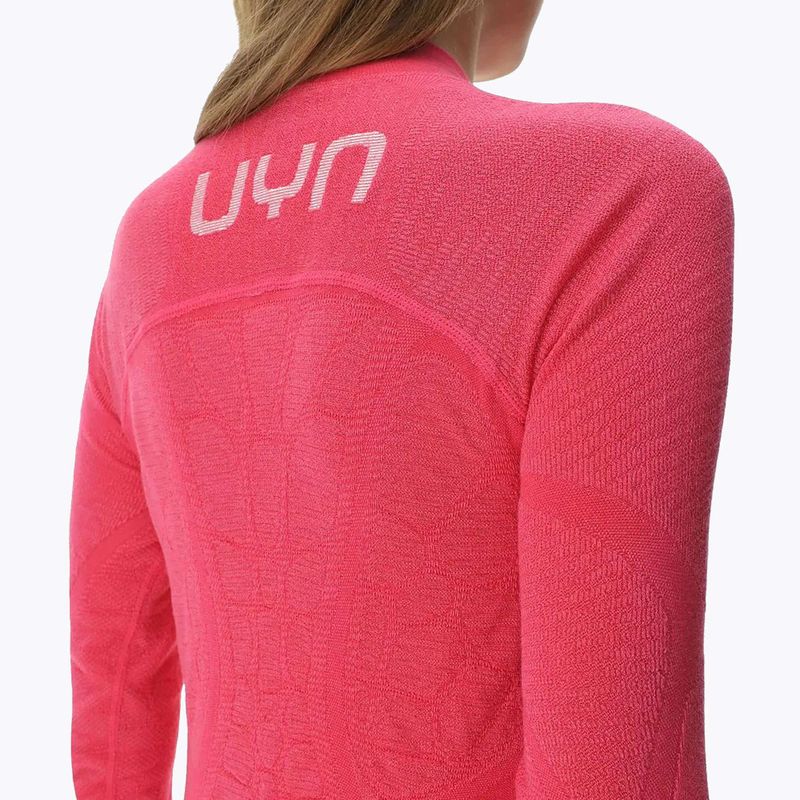Moteriški termoaktyvūs marškinėliai UYN Elevation Biomorph LS Turtle Neck pink yarrow 6