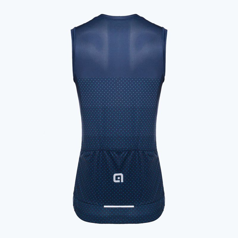 Moteriški dviračių marškinėliai Alé Maglia Donna SM Level blue 8