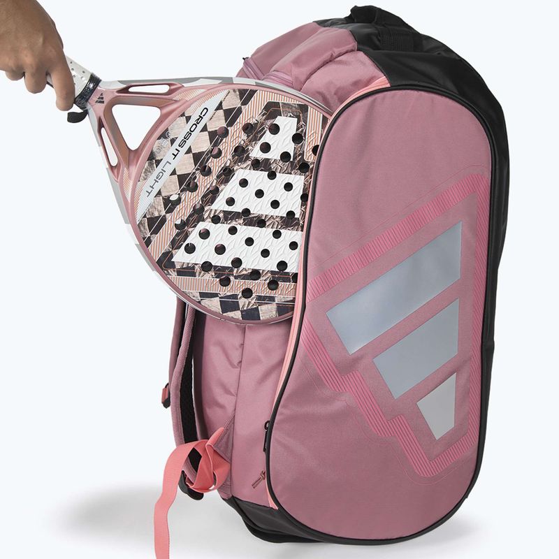Padelio krepšys adidas Pro Tour Racket Bag 2026 70 l pink/black 6