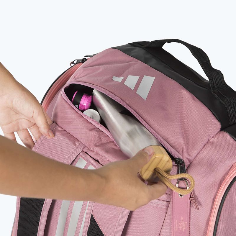 Padelio krepšys adidas Pro Tour Racket Bag 2026 70 l pink/black 9