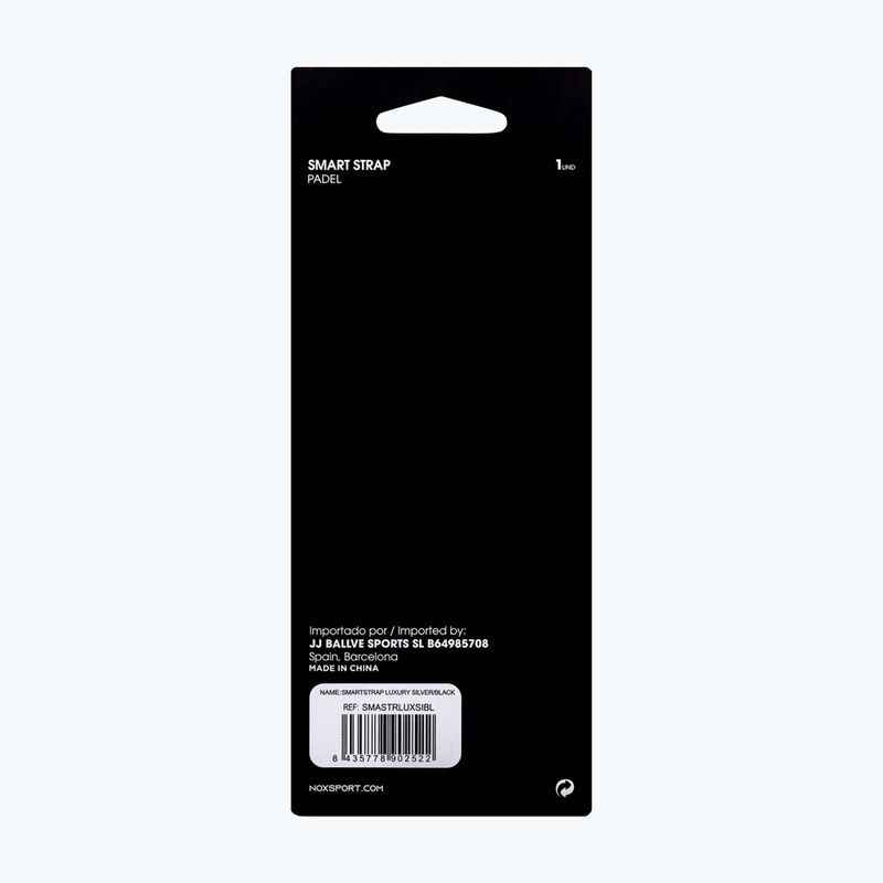 Riešo diržas NOX Luxury Smartstrap silver/black 2