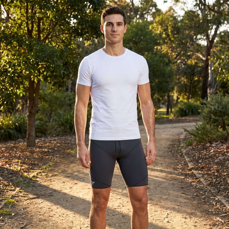 Vyriškos trumpikės Joma R-Trail Nature Short Tights pilkos spalvos 103163 bėgimo šortai 8