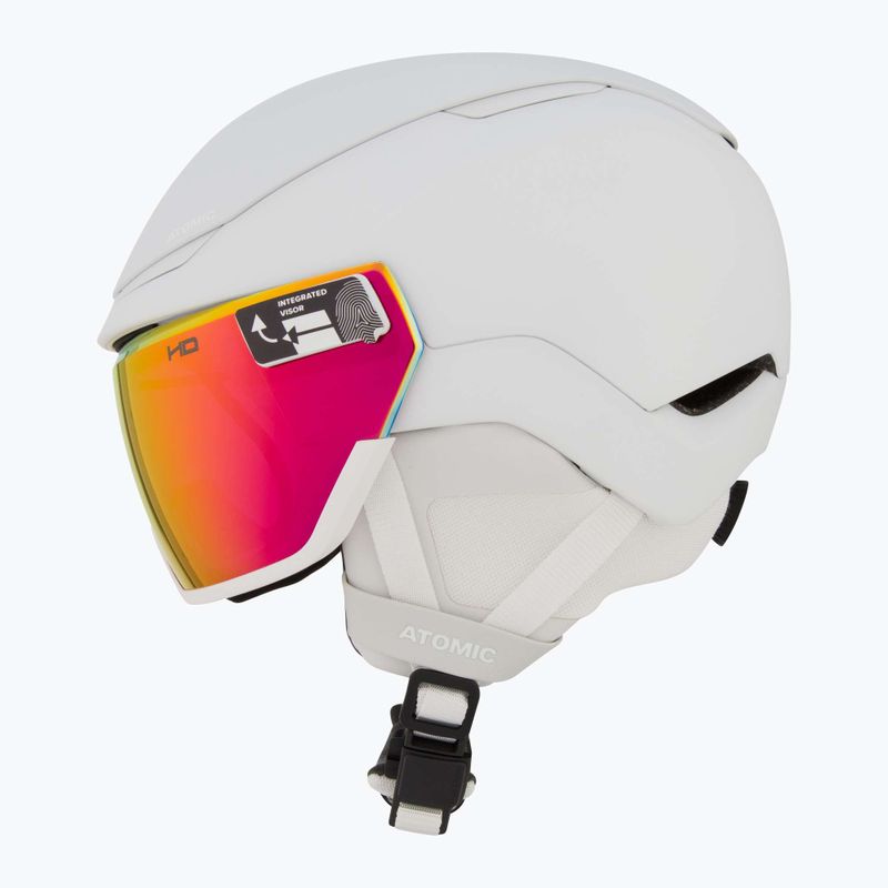 Slidinėjimo šalmas Atomic Revent GT Amid Visor HD white heather/red hd 4