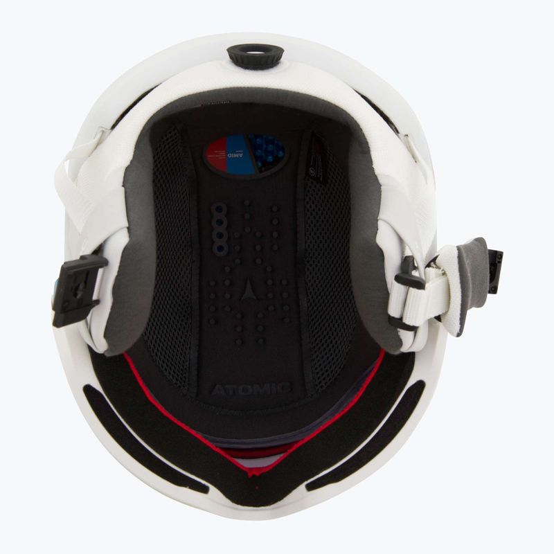 Slidinėjimo šalmas Atomic Revent GT Amid Visor HD white heather/red hd 5