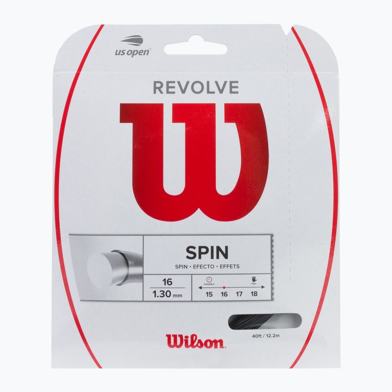 Wilson Revolve 16 teniso stygos 12,2 m juodos spalvos WRZ946800+