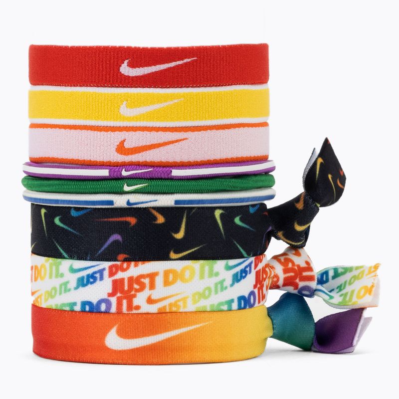 Nike mišrios plaukų juostos 9 vnt. oranžinės spalvos N0003537-950