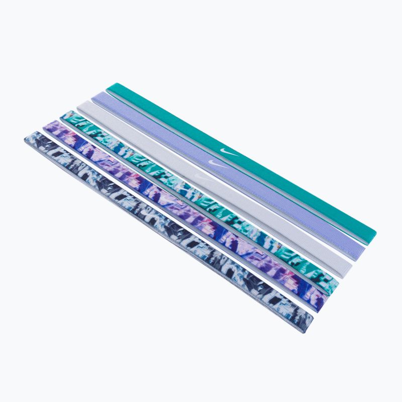 Nike galvos juostos su spauda 6 vnt., žalios/violetinės spalvos N0002545-322 2