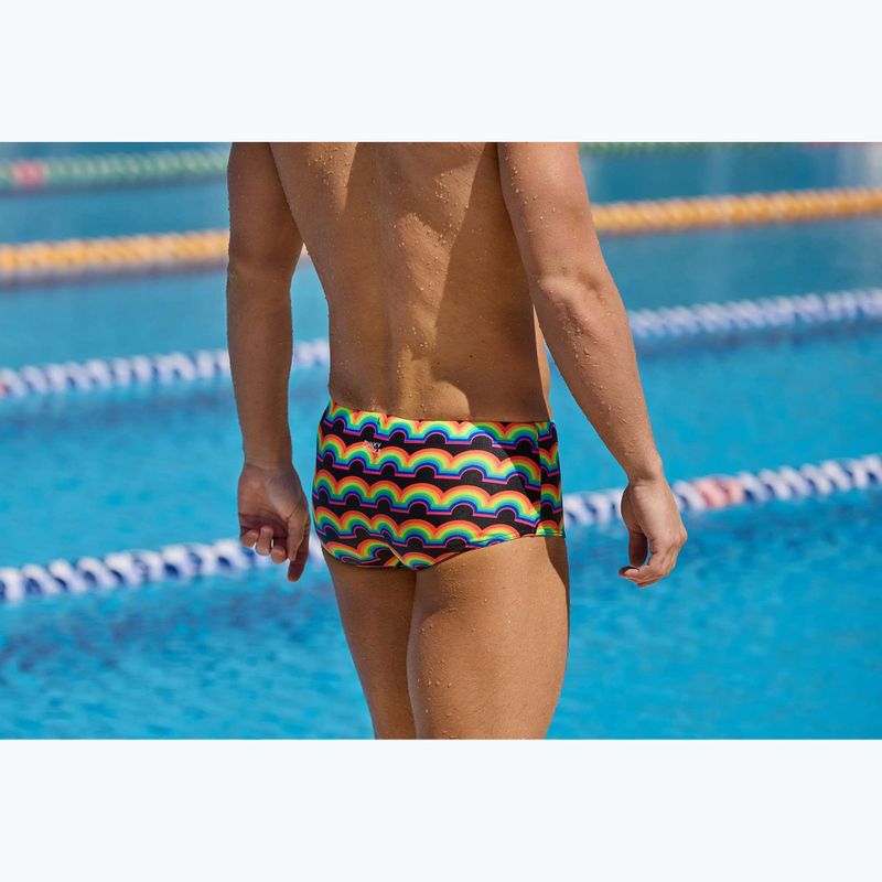 Vyriškos plaukimo glaudės Funky Trunks Sidewinder Trunks rainbowie 6