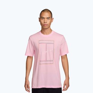 Vyriški marškinėliai Nike Court Heritage pink foam