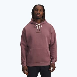 Vyriškas džemperis Under Armour Project Rock Icon Hoody maroon mist/black