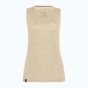 Moteriški trekingo marškinėliai Salewa Puez Graphic Dry Tank beige 00-0000027482