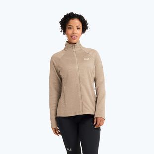 Moteriškas flisinis džemperis Jack Wolfskin Anytrail Full Zip oat
