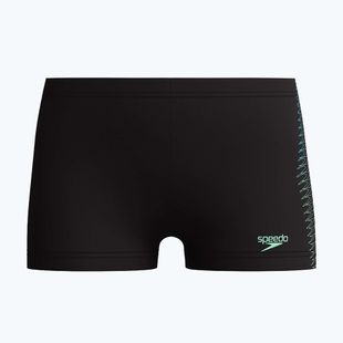 Vaikiškos plaukimo trumpikės Speedo Plastisol Placement Aquashort black/alfalfa green