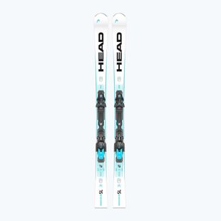 Kalnų slidės HEAD WC Rebels e-SL RP EVO 14 + apkaustai Freeflex 14 GW white/blue