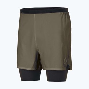 Vyriški bėgimo šortai SCOTT Hybrid Endurance Tech wood grey/black