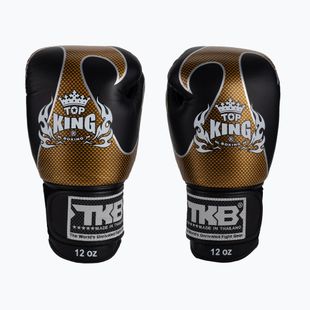 Top King Muay Thai Empower bokso pirštinės juodos TKBGEM-01A-BK