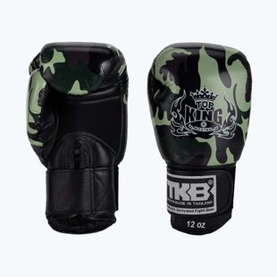 Top King Muay Thai Empower žalios bokso pirštinės TKBGEM-03A-GN