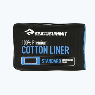 Sea to Summit Premium medvilninis kelioninio miegmaišio įdėklas tamsiai mėlynas ASTDOSNB