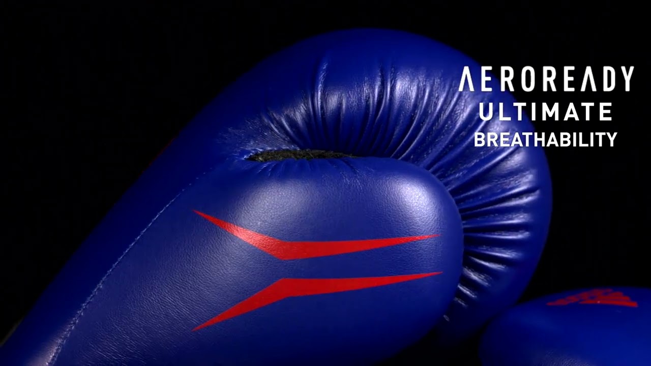 adidas Speed Tilt 150 raudonos SPD150TG bokso pirštinės